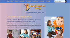 Desktop Screenshot of corvallischildrenstherapy.com