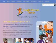 Tablet Screenshot of corvallischildrenstherapy.com